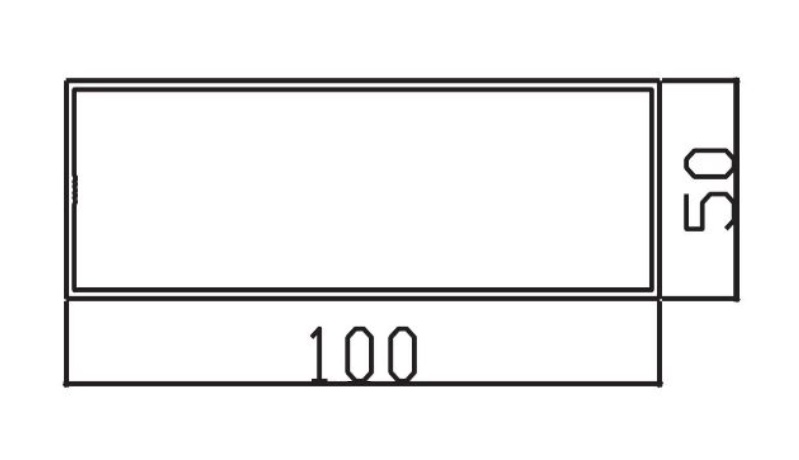 מלבן 50x100