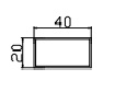 מלבן 20x40